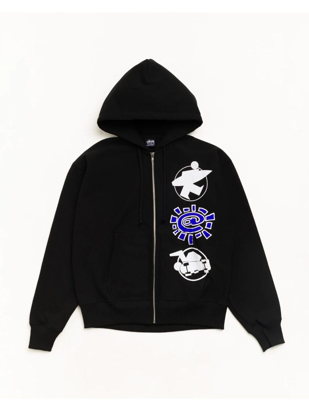 Stüssy x Always Stack Zip Hoodie Black